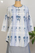 Khaadi Cotton Checkered Top With Floral Block Print