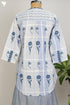 Khaadi Cotton Checkered Top With Floral Block Print