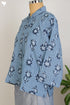 Khaadi Cotton Button Down Top With Floral Block Print