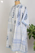 Khaadi Cotton Checkered Dress With Floral Block Print