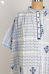 Khaadi Cotton Checkered Dress With Floral Block Print