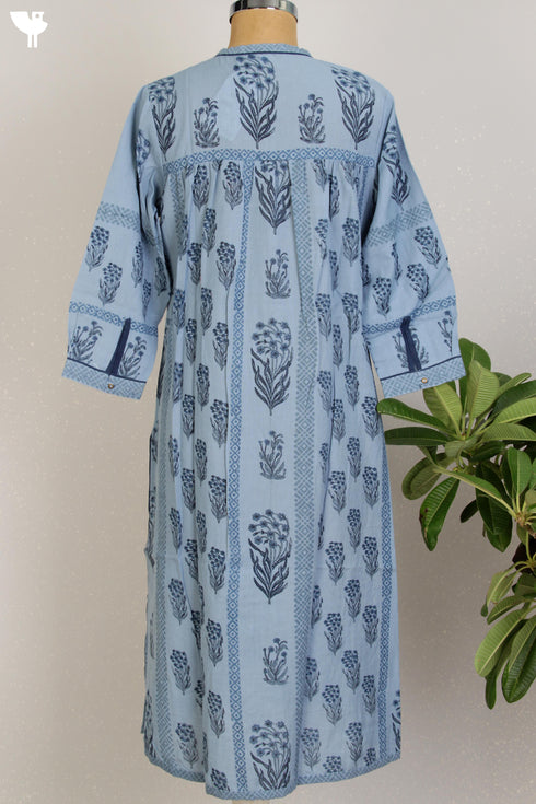 Khaadi Cotton Kurta With Floral Block Print