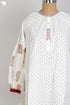 Cambric Cotton and Chanderi Silk Mid Length Dress With Block Print