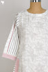 Cambric Cotton Paneled Kurta With Block Print