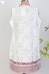 Cambric Cotton Wrap Sleeveless Dress With Block Print