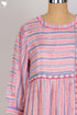 Modal Silk Mid Length Paneled Dress With Block Print