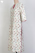 Chanderi Silk Kurta In Floral Block Print