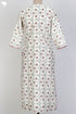 Chanderi Silk Kurta In Floral Block Print