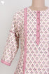 Chanderi Silk Kurta With Floral Block Print
