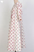 Chanderi Silk Mid Length Paneled Dress With Block Print