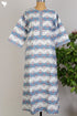 40s Cotton Kaftan In Floral Block Print