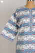 40s Cotton Kaftan In Floral Block Print