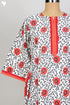40s Cotton Kaftan In Floral Block Print