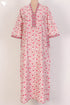 40s Cotton Kaftan In Floral Print