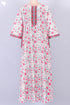 40s Cotton Kaftan In Floral Print