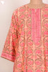 Bizzy Lizzy Cotton Kaftan In Floral Block Print