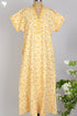 40s Cotton Kaftan In FloralBlock Print