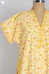 40s Cotton Kaftan In FloralBlock Print