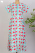 40s Cotton Kaftan In Floral Block Print