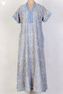 Bizzy Lizzy Kaftan in Blue Floral Block Print