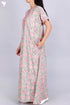 Bizzy Lizzy Kaftan in Floral Block Print