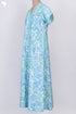 40s Cotton V- Neck Kaftan In Paisley Print