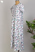 40s Cotton Kaftan in Mint Floral Hand Screen Print