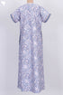 40s Cotton Zipper Front Kaftan In Abstract Paisley Block Print