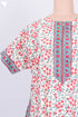 40s Cotton Zipper Kaftan In Floral Block Print