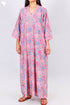 Bizzy Lizzy Full Sleeved Kaftan In Floral Block Print