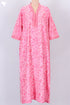 Bizzy Lizzy Full Sleeved Kaftan In Floral Block Print