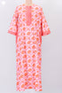 Bizzy Lizzy Full Sleeved Kaftan In Floral Block Print