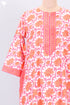Bizzy Lizzy Full Sleeved Kaftan In Floral Block Print