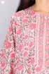 Bizzy Lizzy Full Sleeved Zip Kaftan In Floral Block Print