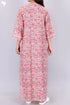 Bizzy Lizzy Full Sleeved Zip Kaftan In Floral Block Print