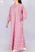 Bizzy Lizzy Full Sleeved Zip Kaftan In Floral Block Print