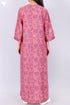 Bizzy Lizzy Full Sleeved Zip Kaftan In Floral Block Print