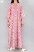 Bizzy Lizzy Full Sleeved Zip Kaftan In Paisley Block Print