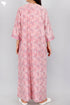 Bizzy Lizzy Full Sleeved Zip Kaftan In Paisley Block Print