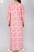 Bizzy Lizzy Full Sleeved Zip Kaftan In Floral Block Print