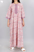 Bizzy Lizzy Full Sleeved Zip Kaftan In Floral Block Print