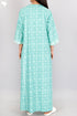 Bizzy Lizzy Full Sleeved Zip Kaftan In Graphic Block Print