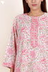 Bizzy Lizzy Full Sleeved Zip Kaftan In Floral Block Print