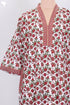 60’s Cotton Full Sleeved Kaftan In Floral Print