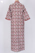 60’s Cotton Full Sleeved Kaftan In Floral Print