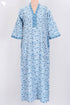 60’s Cotton Full Sleeved Kaftan In Floral Print