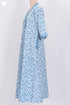 60’s Cotton Full Sleeved Kaftan In Floral Print