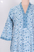 60’s Cotton Full Sleeved Kaftan In Floral Print