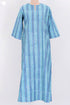 40s Cotton Full Sleeved Kaftan in Floral Block Print