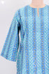 40s Cotton Full Sleeved Kaftan in Floral Block Print
